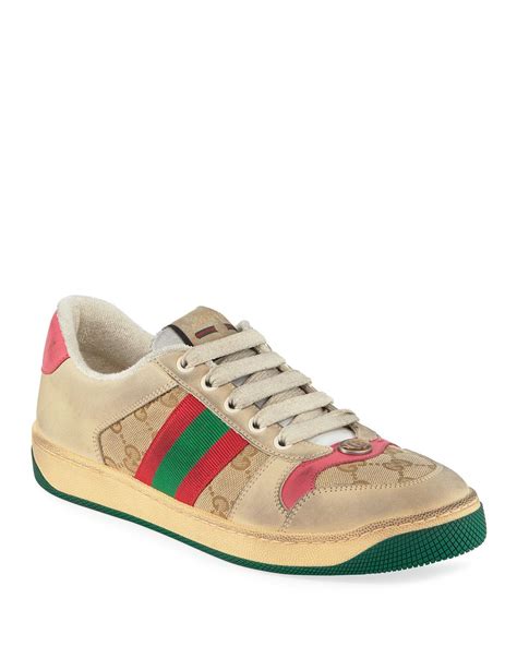 gucci low top sneakers womens|Gucci distressed sneakers.